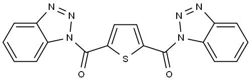5-(benzotriazole-1-carbonyl)-thiophen-2-yl]-benzotriazol-1-yl-methanone 结构式
