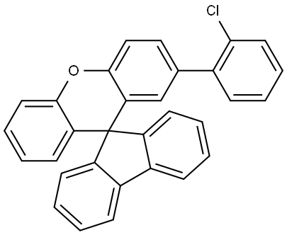 2′-(2-氯苯基)螺[9H-芴-9,9′-[9H]氧杂蒽] 结构式