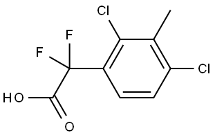 2,4-Dichloro-α,α-difluoro-3-methylbenzeneacetic acid 结构式