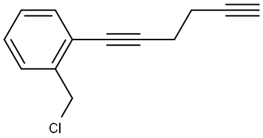 1-(氯甲基)-2-(六-1,5-二炔-1-基)苯 结构式