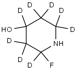 2-fluoropiperidin-2,3,3,4,5,5,6,6-d8-4-ol 结构式