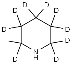 2-fluoropiperidine-2,3,3,4,4,5,5,6,6-d9 结构式