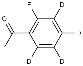 1-(2-fluorophenyl-3,4,5,6-d4)ethan-1-one 结构式