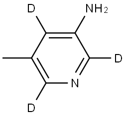 5-methylpyridin-2,4,6-d3-3-amine 结构式