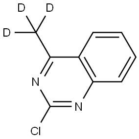 2-chloro-4-(methyl-d3)quinazoline 结构式