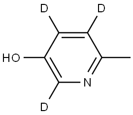 6-methylpyridin-2,4,5-d3-3-ol 结构式