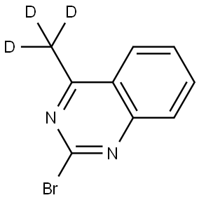 2-bromo-4-(methyl-d3)quinazoline 结构式