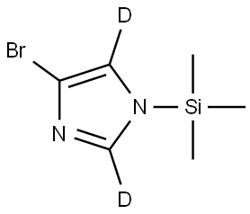 4-bromo-1-(trimethylsilyl)-1H-imidazole-2,5-d2 结构式