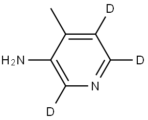 4-methylpyridin-2,5,6-d3-3-amine 结构式