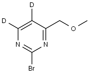 2-bromo-4-(methoxymethyl)pyrimidine-5,6-d2 结构式