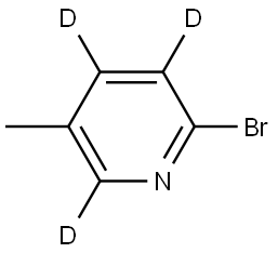 2-bromo-5-methylpyridine-3,4,6-d3 结构式