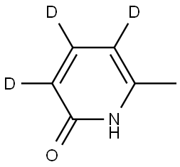 6-methylpyridin-3,4,5-d3-2-ol 结构式