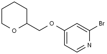 2-bromo-4-((tetrahydro-2H-pyran-2-yl)methoxy)pyridine 结构式