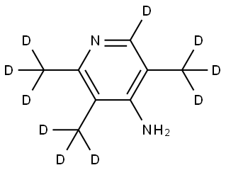2,3,5-tris(methyl-d3)pyridin-6-d-4-amine 结构式