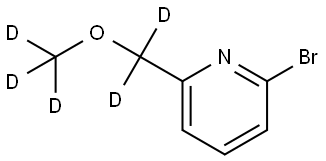 2-bromo-6-((methoxy-d3)methyl-d2)pyridine 结构式