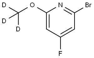 2-bromo-4-fluoro-6-(methoxy-d3)pyridine 结构式