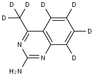 4-(methyl-d3)quinazolin-5,6,7,8-d4-2-amine 结构式