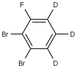 1,2-dibromo-3-fluorobenzene-4,5,6-d3 结构式