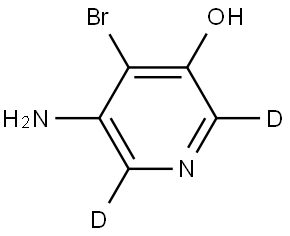 5-amino-4-bromopyridin-2,6-d2-3-ol 结构式