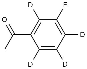 1-(3-fluorophenyl-2,4,5,6-d4)ethan-1-one 结构式