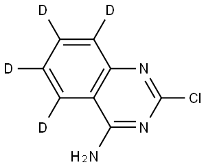 2-chloroquinazolin-5,6,7,8-d4-4-amine 结构式