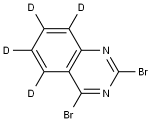 2,4-dibromoquinazoline-5,6,7,8-d4 结构式