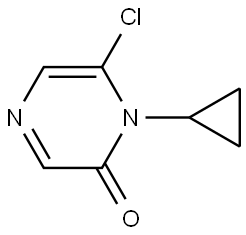 6-chloro-1-cyclopropylpyrazin-2(1H)-one 结构式