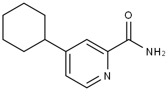 4-Cyclohexyl-2-pyridinecarboxamide 结构式