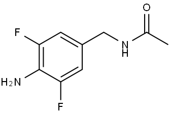 N-(4-amino-3,5-difluorobenzyl)acetamide 结构式