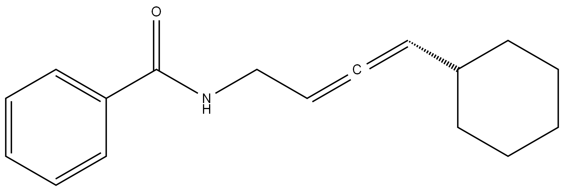 (R)-N-(4-cyclohexylbuta-2,3-dien-1-yl)benzamide 结构式