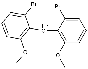 BIS(2-BROMO-6-METHOXYPHENYL)METHANE 结构式