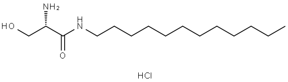 (S)-2-amino-N-dodecyl-3-hydroxypropanamide hydrochloride 结构式