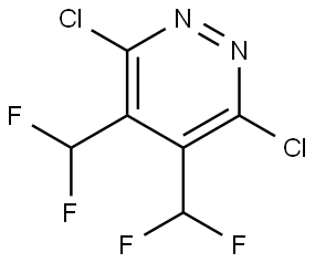 3,6-二氯-4,5-双(二氟甲基)哒嗪 结构式
