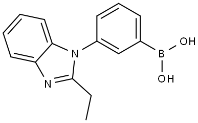 (3-(2-ETHYL-1H-BENZO[D]IMIDAZOL-1-YL)PHENYL)BORONIC ACID 结构式