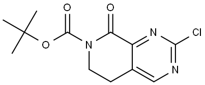 tert-butyl 2-chloro-8-oxo-5,6-dihydropyrido[3,4-d]pyrimidine-7-carboxylate 结构式