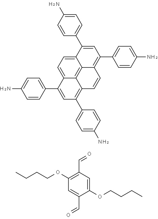 TAPB-PDA-OBuCOF 结构式