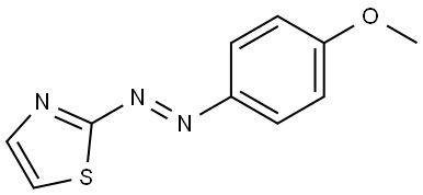 (E)-2-((4-甲氧基苯基)偶氮)噻唑 结构式