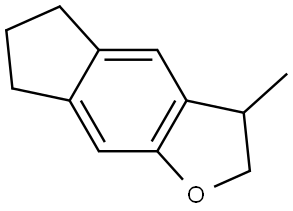 3-甲基-3,5,6,7-四氢-2H-茚并[5,6-B]呋喃 结构式