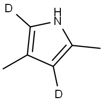 2,4-dimethyl-1H-pyrrole-3,5-d2 结构式