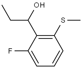 1-(2-fluoro-6-(methylthio)phenyl)propan-1-ol 结构式