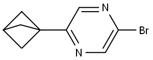 2-(bicyclo[1.1.1]pentan-1-yl)-5-bromopyrazine 结构式