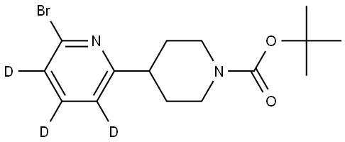 tert-butyl 4-(6-bromopyridin-2-yl-3,4,5-d3)piperidine-1-carboxylate 结构式