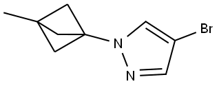 4-bromo-1-(3-methylbicyclo[1.1.1]pentan-1-yl)-1H-pyrazole 结构式