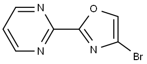 4-bromo-2-(pyrimidin-2-yl)oxazole 结构式