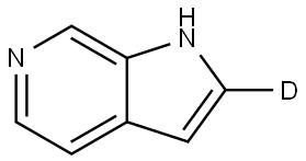 1H-pyrrolo[2,3-c]pyridine-2-d 结构式