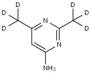 2,6-bis(methyl-d3)pyrimidin-4-amine 结构式