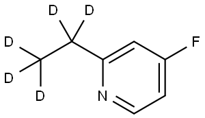 2-(ethyl-d5)-4-fluoropyridine 结构式