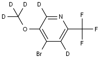 4-bromo-5-(methoxy-d3)-2-(trifluoromethyl)pyridine-3,6-d2 结构式