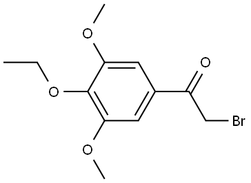 2-Bromo-1-(4-ethoxy-3,5-dimethoxyphenyl)ethanone 结构式