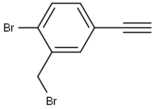 Benzene, 1-bromo-2-(bromomethyl)-4-ethynyl- 结构式